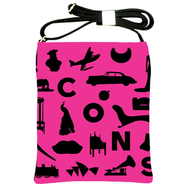 Car Plan Pinkcover Outside Shoulder Sling Bags