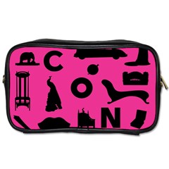 Car Plan Pinkcover Outside Toiletries Bags 2-side by Mariart