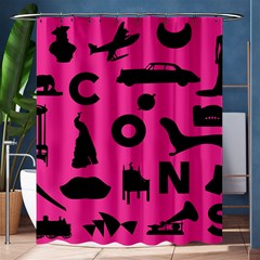 Car Plan Pinkcover Outside Shower Curtain 60  X 72  (medium)  by Mariart