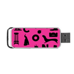 Car Plan Pinkcover Outside Portable Usb Flash (one Side) by Mariart