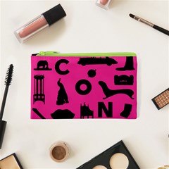 Car Plan Pinkcover Outside Cosmetic Bag (xs) by Mariart