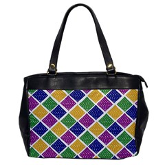 African Illutrations Plaid Color Rainbow Blue Green Yellow Purple White Line Chevron Wave Polkadot Office Handbags by Mariart