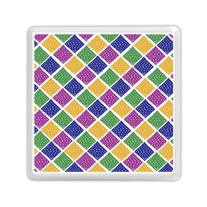 African Illutrations Plaid Color Rainbow Blue Green Yellow Purple White Line Chevron Wave Polkadot Memory Card Reader (Square) 