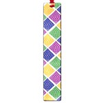 African Illutrations Plaid Color Rainbow Blue Green Yellow Purple White Line Chevron Wave Polkadot Large Book Marks Front