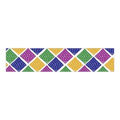 African Illutrations Plaid Color Rainbow Blue Green Yellow Purple White Line Chevron Wave Polkadot Velvet Scrunchie