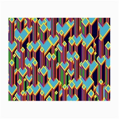 Building City Plaid Chevron Wave Blue Green Small Glasses Cloth by Mariart