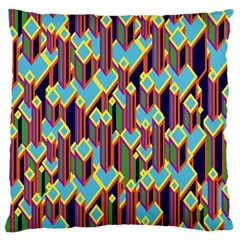 Building City Plaid Chevron Wave Blue Green Standard Flano Cushion Case (two Sides) by Mariart