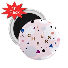 Cheers Polkadot Circle Color Rainbow 2 25  Magnets (10 Pack)  by Mariart