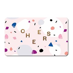 Cheers Polkadot Circle Color Rainbow Magnet (rectangular) by Mariart