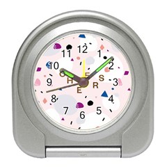 Cheers Polkadot Circle Color Rainbow Travel Alarm Clocks by Mariart