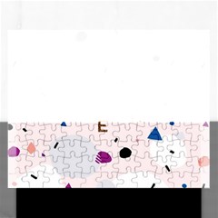 Cheers Polkadot Circle Color Rainbow Rectangular Jigsaw Puzzl by Mariart