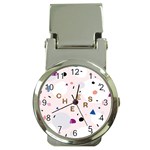 Cheers Polkadot Circle Color Rainbow Money Clip Watches Front