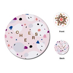 Cheers Polkadot Circle Color Rainbow Playing Cards (round)  by Mariart