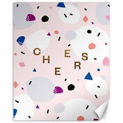 Cheers Polkadot Circle Color Rainbow Canvas 11  X 14   by Mariart