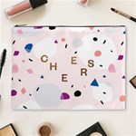 Cheers Polkadot Circle Color Rainbow Cosmetic Bag (XL) Front