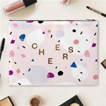 Cheers Polkadot Circle Color Rainbow Cosmetic Bag (XL) Back