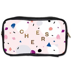 Cheers Polkadot Circle Color Rainbow Toiletries Bags by Mariart