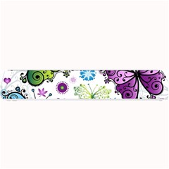 Butterfly Animals Fly Purple Green Blue Polkadot Flower Floral Star Small Bar Mats by Mariart