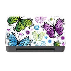 Butterfly Animals Fly Purple Green Blue Polkadot Flower Floral Star Memory Card Reader With Cf by Mariart