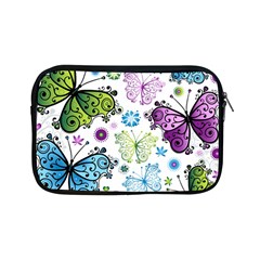 Butterfly Animals Fly Purple Green Blue Polkadot Flower Floral Star Apple Ipad Mini Zipper Cases by Mariart