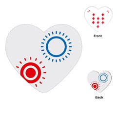 Color Light Effect Control Mode Circle Red Blue Playing Cards (heart)  by Mariart