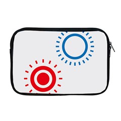 Color Light Effect Control Mode Circle Red Blue Apple Macbook Pro 17  Zipper Case by Mariart