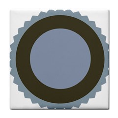 Circle Round Grey Blue Tile Coasters by Mariart