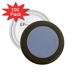 Circle Round Grey Blue 2 25  Buttons (100 Pack) 