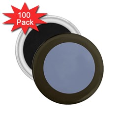 Circle Round Grey Blue 2 25  Magnets (100 Pack)  by Mariart