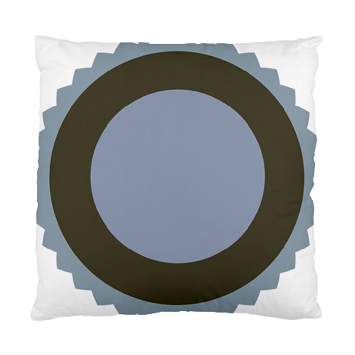 Circle Round Grey Blue Standard Cushion Case (One Side)