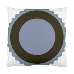 Circle Round Grey Blue Standard Cushion Case (two Sides) by Mariart