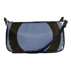 Circle Round Grey Blue Shoulder Clutch Bags by Mariart