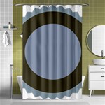 Circle Round Grey Blue Shower Curtain 48  x 72  (Small)  Curtain(48  X 72 ) - 42.18 x64.8  Curtain(48  X 72 )