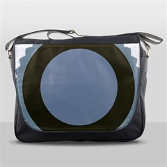 Circle Round Grey Blue Messenger Bags by Mariart