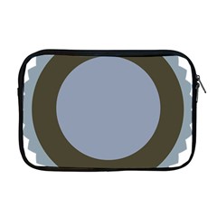 Circle Round Grey Blue Apple Macbook Pro 17  Zipper Case by Mariart