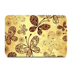 Butterfly Animals Fly Purple Gold Polkadot Flower Floral Star Sunflower Plate Mats by Mariart