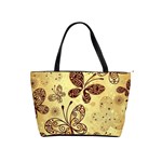 Butterfly Animals Fly Purple Gold Polkadot Flower Floral Star Sunflower Shoulder Handbags Front