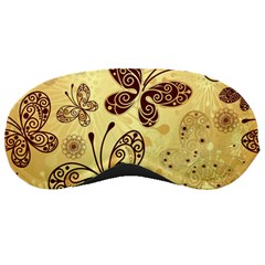 Butterfly Animals Fly Purple Gold Polkadot Flower Floral Star Sunflower Sleeping Masks by Mariart