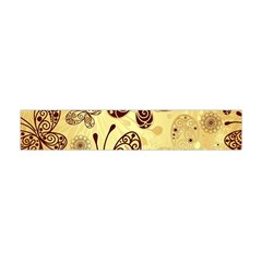 Butterfly Animals Fly Purple Gold Polkadot Flower Floral Star Sunflower Flano Scarf (mini) by Mariart