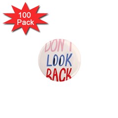 Don t Look Back Big Eye Pink Red Blue Sexy 1  Mini Magnets (100 Pack)  by Mariart