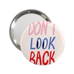 Don t Look Back Big Eye Pink Red Blue Sexy 2 25  Handbag Mirrors by Mariart