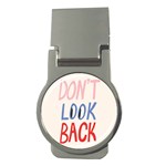 Don t Look Back Big Eye Pink Red Blue Sexy Money Clips (Round)  Front