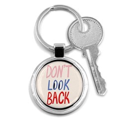 Don t Look Back Big Eye Pink Red Blue Sexy Key Chains (round)  by Mariart