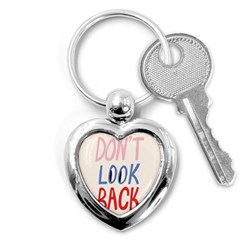 Don t Look Back Big Eye Pink Red Blue Sexy Key Chains (heart)  by Mariart