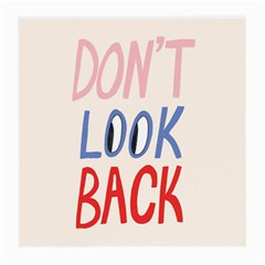 Don t Look Back Big Eye Pink Red Blue Sexy Medium Glasses Cloth (2-side) by Mariart