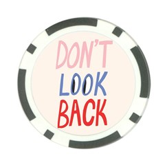 Don t Look Back Big Eye Pink Red Blue Sexy Poker Chip Card Guard by Mariart