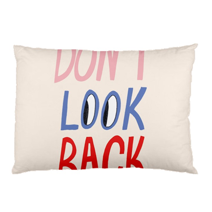 Don t Look Back Big Eye Pink Red Blue Sexy Pillow Case