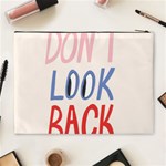 Don t Look Back Big Eye Pink Red Blue Sexy Cosmetic Bag (XL) Back