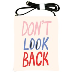 Don t Look Back Big Eye Pink Red Blue Sexy Shoulder Sling Bags by Mariart