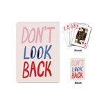 Don t Look Back Big Eye Pink Red Blue Sexy Playing Cards (Mini)  Back